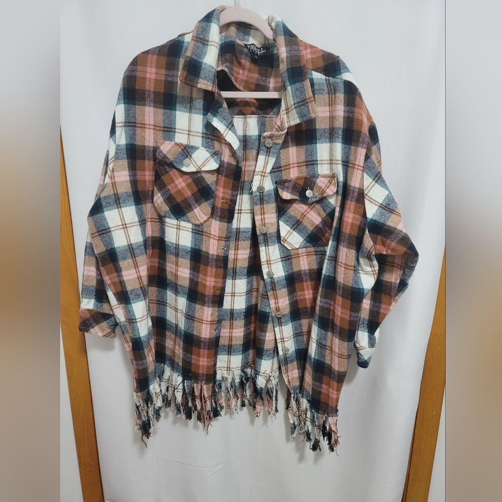 Thrill Jeans Plaid Shacket